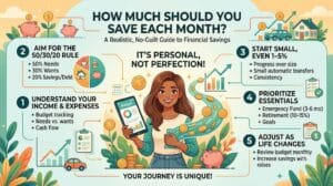 How Much Should You Save Each Month? A Realistic, No-Guilt Answer