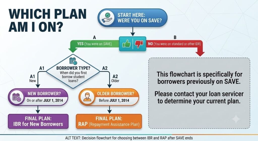 2026 comparison chart of IBR and RAP income-driven student loan repayment plans showing payment formulas, eligibility, and forgiveness timelines.